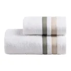 Serenity Double Ruffle Cotton Terry Guest Face Towel Set Viadurini
