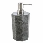 Modern bathroom accessories set in grey veined marble Montafia Viadurini