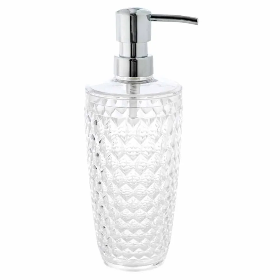 Netro dispenser + glass bathroom set + modern soap dish Viadurini