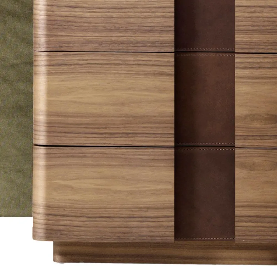 Modern design solid wood dresser Grilli York made 100 % in Italy Viadurini