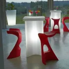 Colored high stool Slide Koncord modern design made in Italy Viadurini
