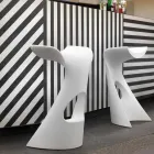 Colored high stool Slide Koncord modern design made in Italy Viadurini