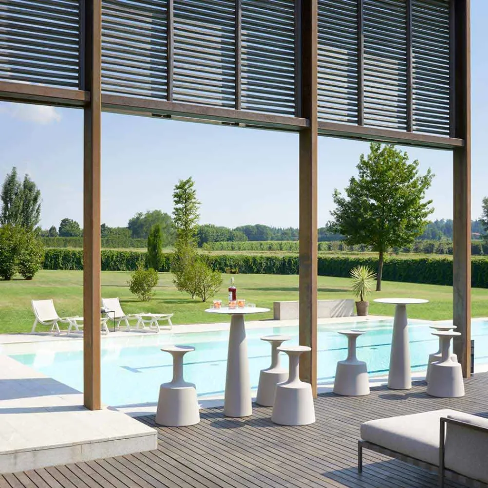 High colored bar stool Modern Slide Drink made in Italy Viadurini