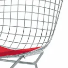 High Leather Bar Stool with Steel Structure Made in Italy - Beniamino Viadurini