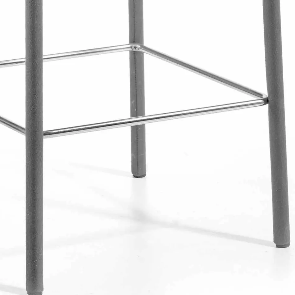Modern design bar stool Amos, handcrafted in Italy Viadurini