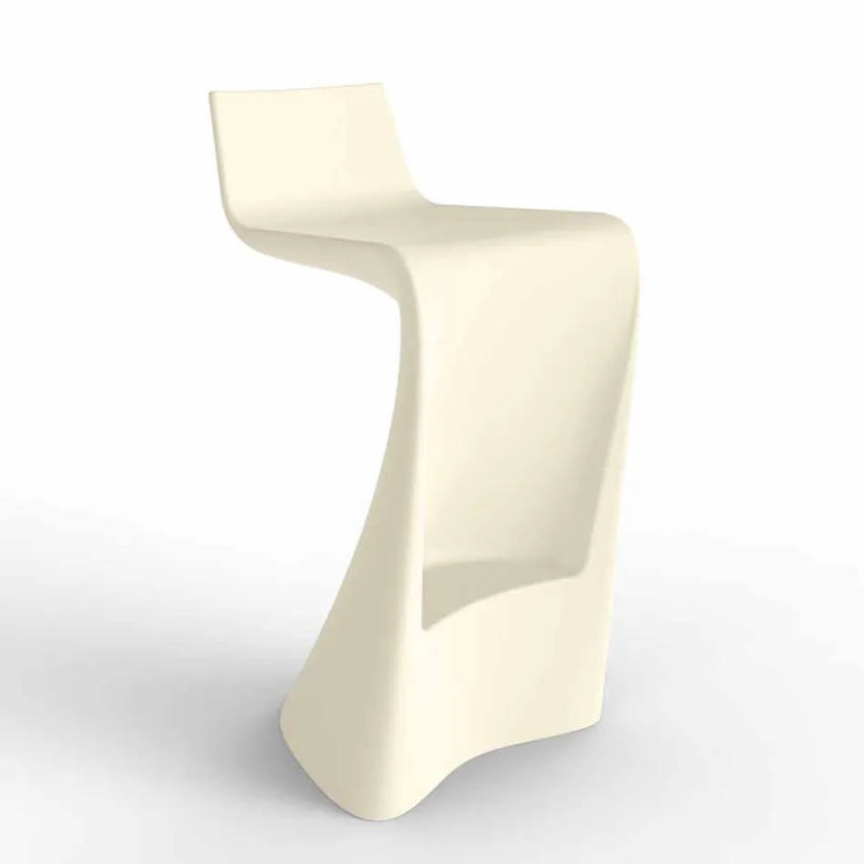 Wing Vondom modern design bar stool in polyethylene Viadurini