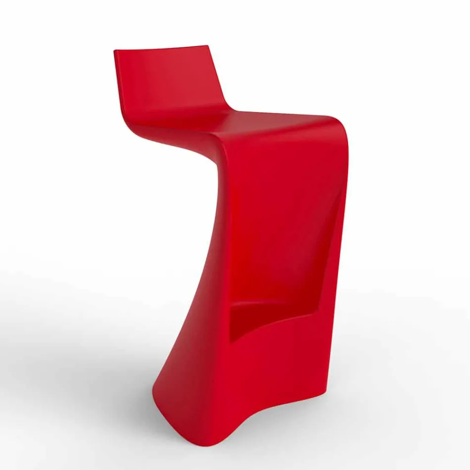 Wing Vondom modern design bar stool in polyethylene Viadurini