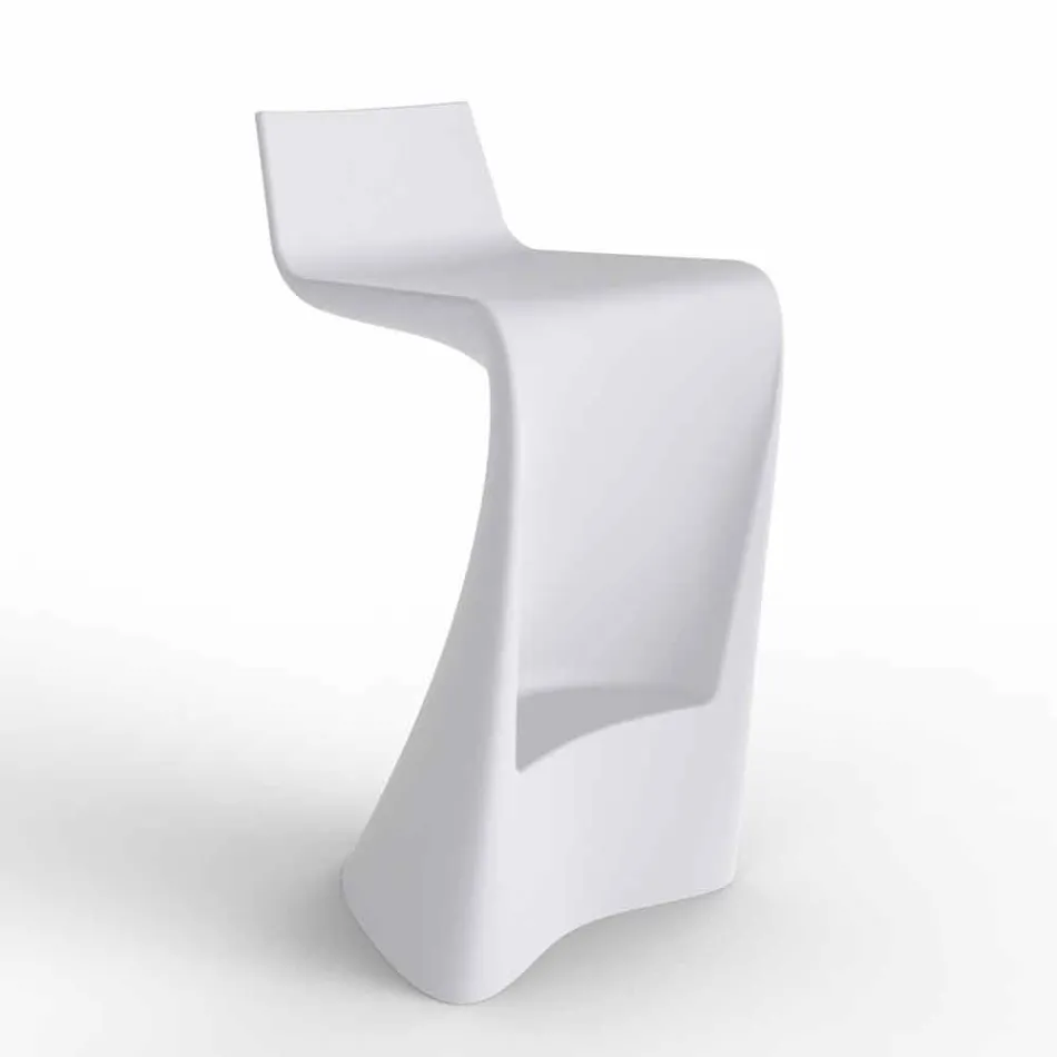 Wing Vondom modern design bar stool in polyethylene Viadurini