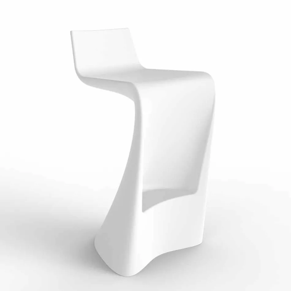 Wing Vondom modern design bar stool in polyethylene Viadurini
