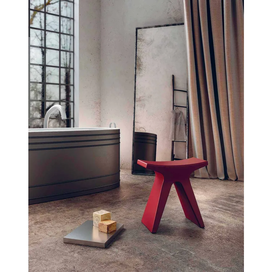 Low Outdoor Polypropylene Stool Made in Italy - Prue Viadurini