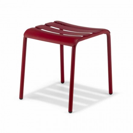 Low Stool in Outdoor Painted Aluminium Made in Italy - Sondra Viadurini