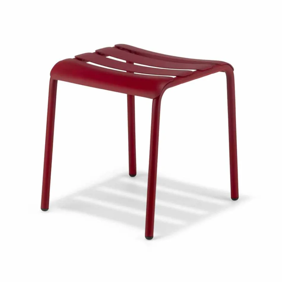 Low Stool in Outdoor Painted Aluminium Made in Italy - Sondra Viadurini