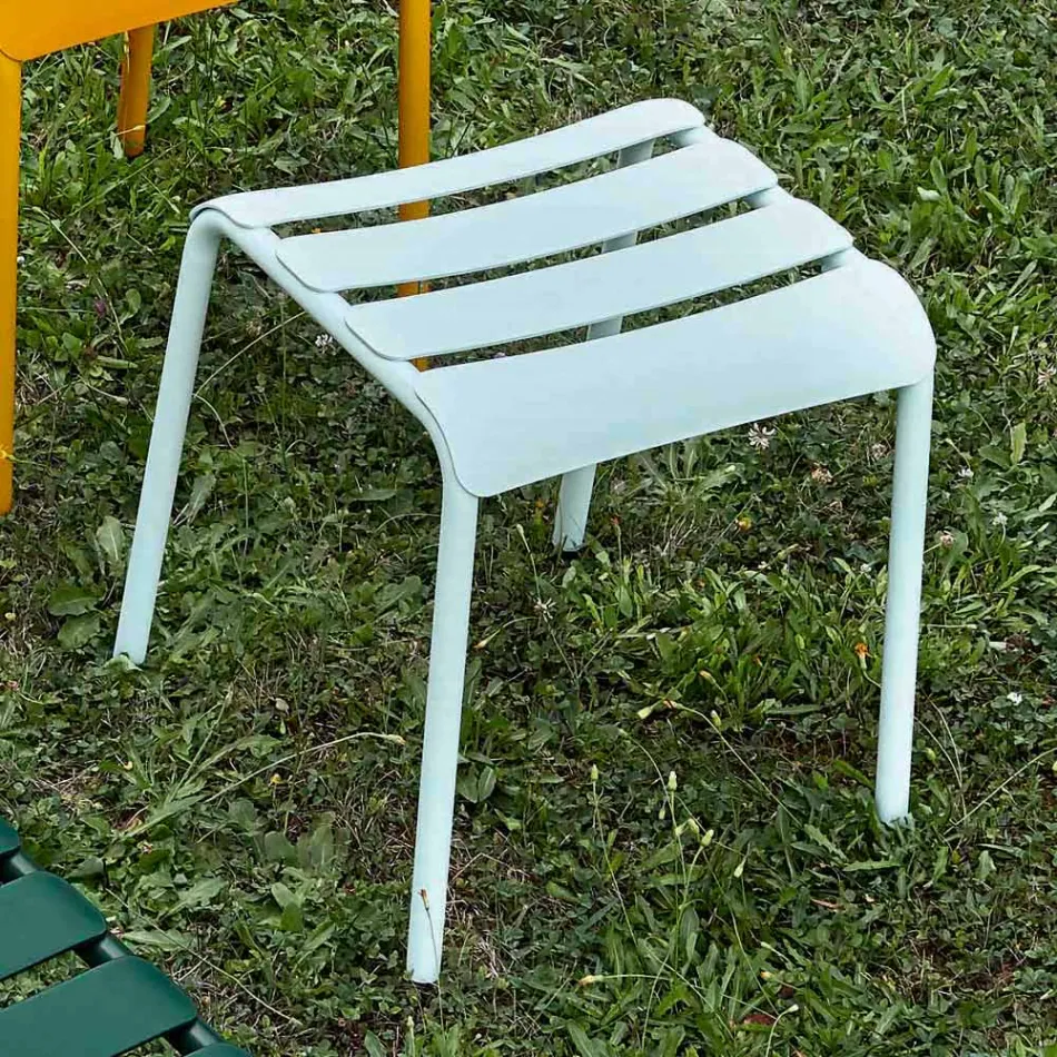 Low Stool in Outdoor Painted Aluminium Made in Italy - Sondra Viadurini