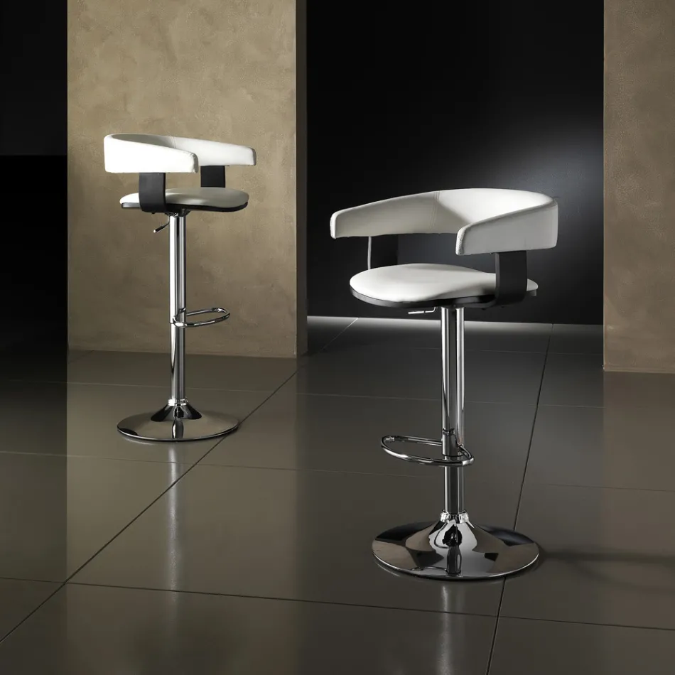 Stool with Height Adjustable Petrol Lift - Americium Viadurini