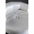 Stool with Steel Structure and Fabric Seat Made in Italy - Warsaw Viadurini