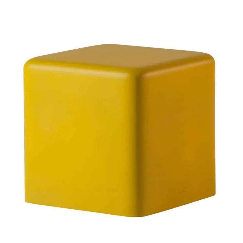 Soft polyurethane cube stool Slide Soft Cube design made in Italy Viadurini
