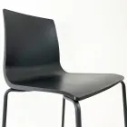 Kitchen Stool in Steel and Technopolymer Made in Italy 2 Pieces - Garland Viadurini