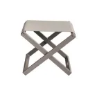Outdoor Stool in Painted Aluminium and Textilene - Edward Viadurini
