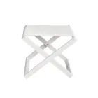 Outdoor Stool in Painted Aluminium and Textilene - Edward Viadurini