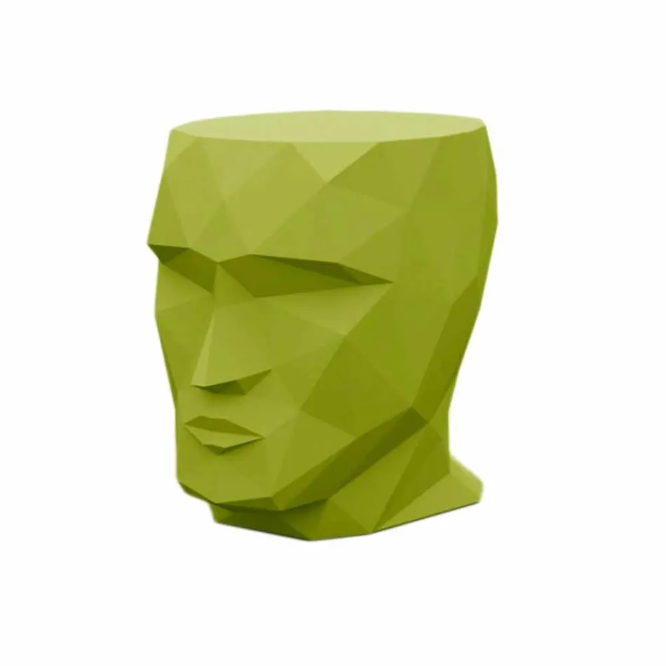 Outdoor stool in the shape of a face in a modern design by Adan by Vondom Viadurini