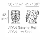 Outdoor stool in the shape of a face in a modern design by Adan by Vondom Viadurini