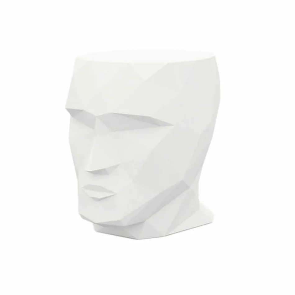Outdoor stool in the shape of a face in a modern design by Adan by Vondom Viadurini
