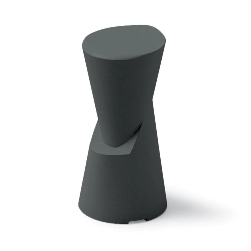 Outdoor Stool in Polyethylene 7 Colours Made in Italy - Cream Viadurini