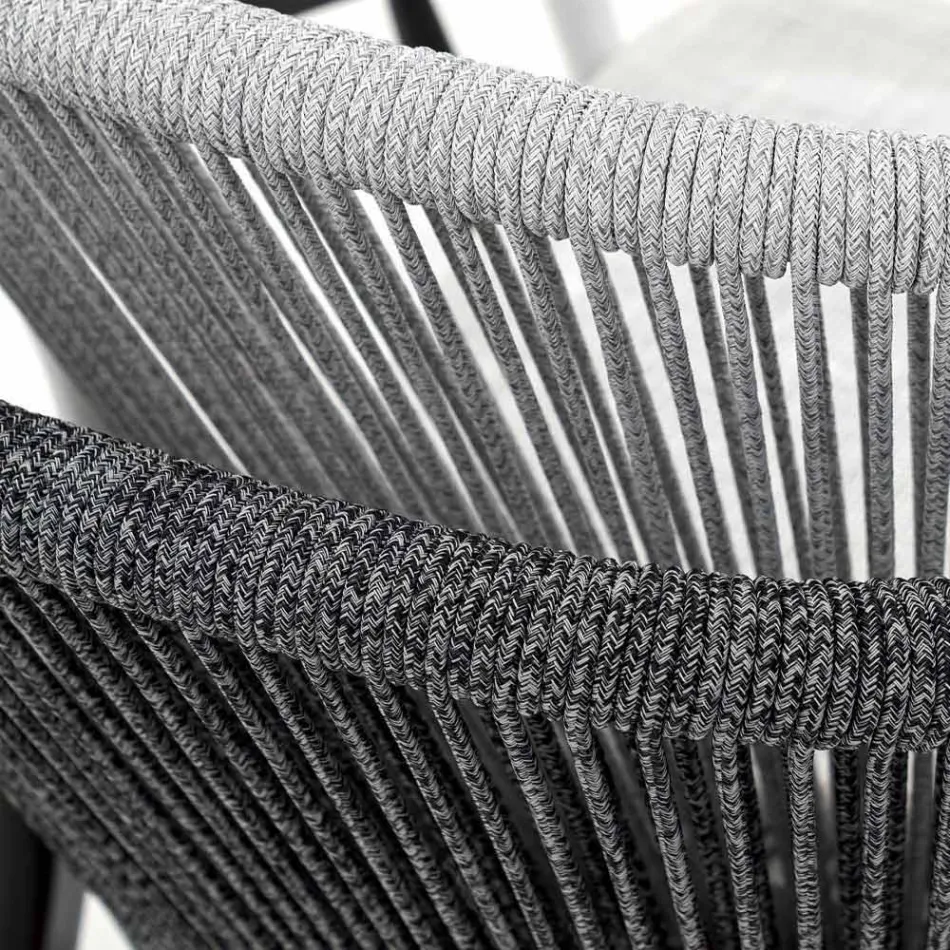 Stackable Garden Stool Aluminium and Technical Fabric - Smart by Varaschin Viadurini