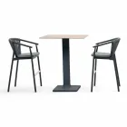 Stackable Garden Stool Aluminium and Technical Fabric - Smart by Varaschin Viadurini