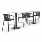 Stackable Garden Stool Aluminium and Technical Fabric - Smart by Varaschin Viadurini