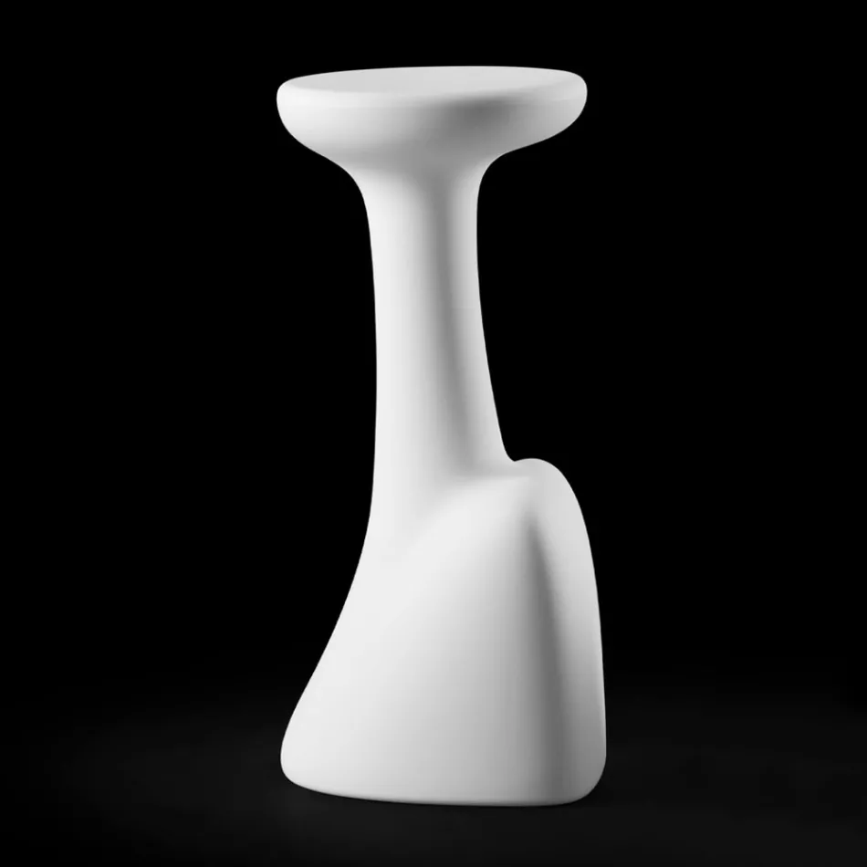 Garden Stool in Colored Polyethylene Made in Italy - Stromboli Viadurini