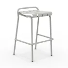 Garden Stool Made Entirely of Aluminium - Resplendent Viadurini