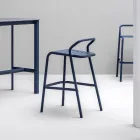 Garden Stool Aluminium Shell Made in Italy - Noss by Varaschin Viadurini