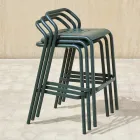 Garden Stool Aluminium Shell Made in Italy - Noss by Varaschin Viadurini