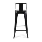 Indoor and Outdoor Iron Stool Height 94 cm - Stationery Viadurini