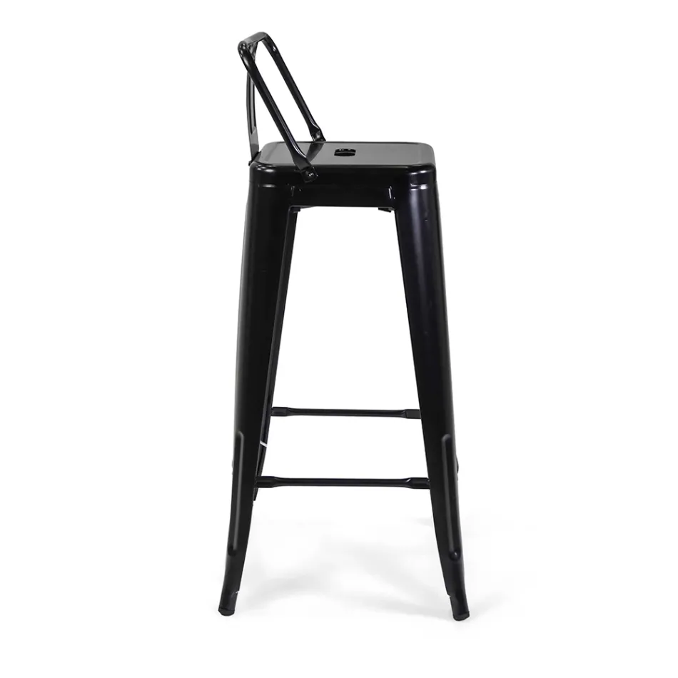 Indoor and Outdoor Iron Stool Height 94 cm - Stationery Viadurini