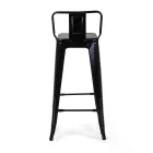 Indoor and Outdoor Iron Stool Height 94 cm - Stationery Viadurini