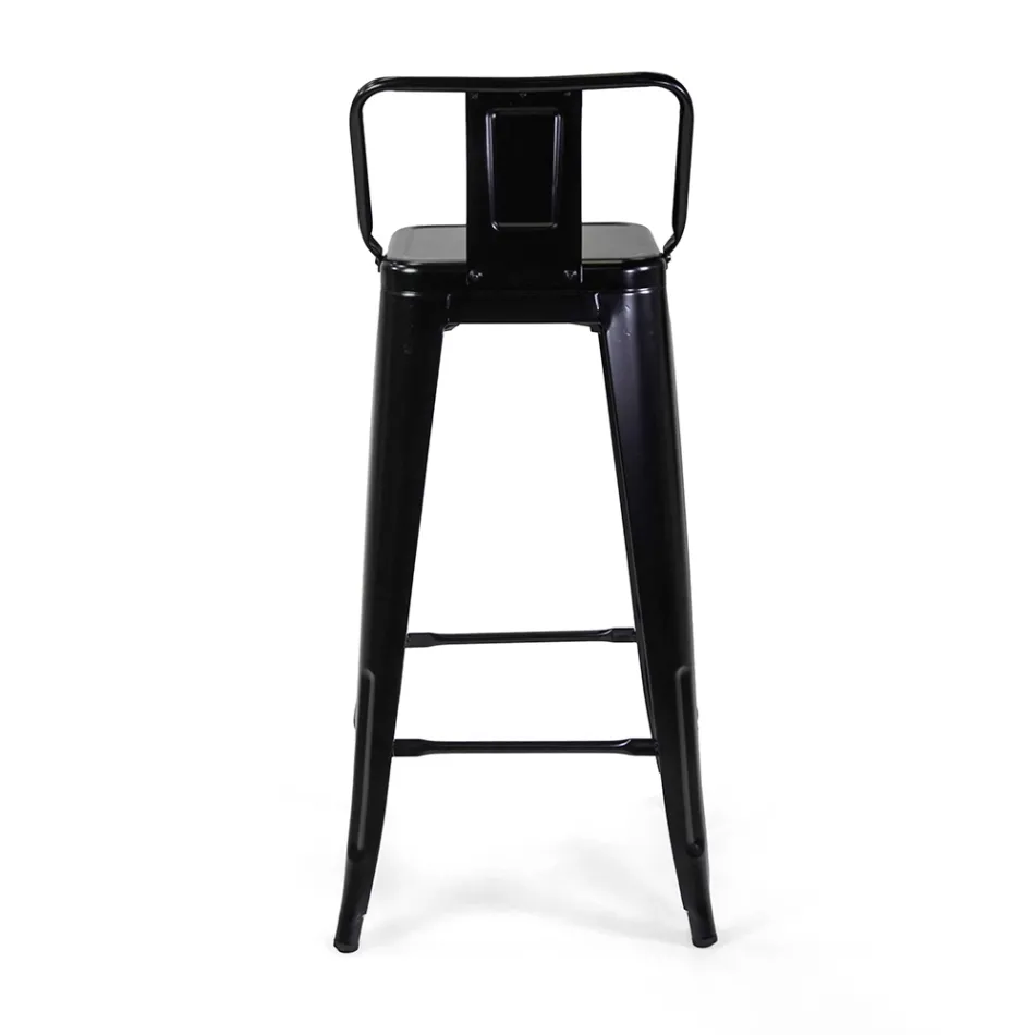 Indoor and Outdoor Iron Stool Height 94 cm - Stationery Viadurini