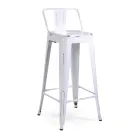 Indoor and Outdoor Iron Stool Height 94 cm - Stationery Viadurini