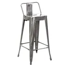 Indoor and Outdoor Iron Stool Height 94 cm - Stationery Viadurini