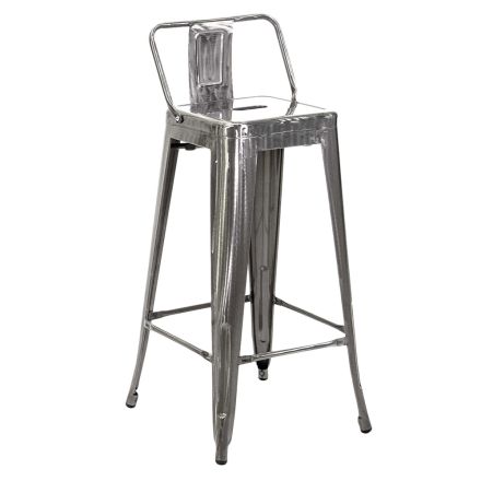 Indoor and Outdoor Iron Stool Height 94 cm - Stationery Viadurini