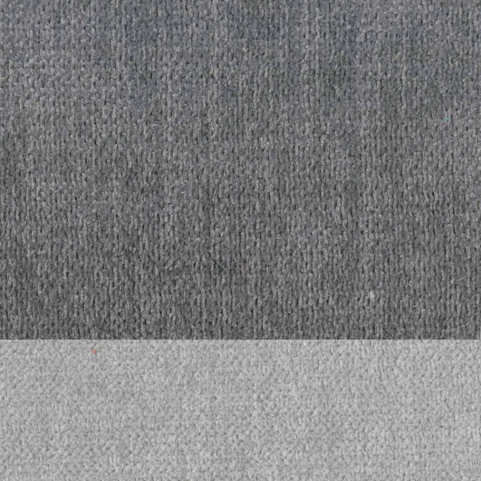 Design Lounge Stool in Fabric with Border and Anthracite Metal - Scarat Viadurini