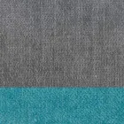 Design Lounge Stool in Fabric with Border and Anthracite Metal - Scarat Viadurini