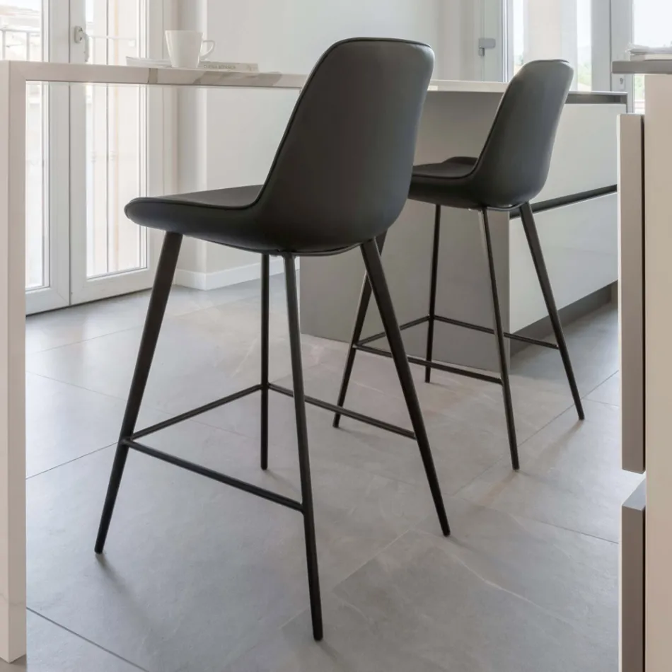 Lounge Stool with Different Structures and Finishes - Denis Viadurini