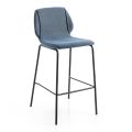 Modern Design Elegant Lounge Stool in Fabric with Border - Scarat