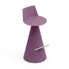 Lounge Stool Made of Polyethylene with Footrest - Ellipse Viadurini
