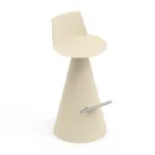 Lounge Stool Made of Polyethylene with Footrest - Ellipse Viadurini