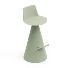 Lounge Stool Made of Polyethylene with Footrest - Ellipse Viadurini