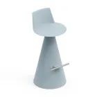 Lounge Stool Made of Polyethylene with Footrest - Ellipse Viadurini