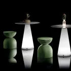 Lounge Stool Made of Polyethylene of Different Colours - Loopy Viadurini